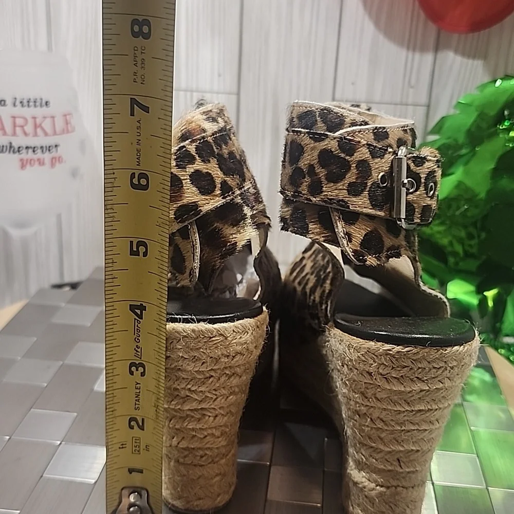 Elysewalker leopard‎ print wedge #453